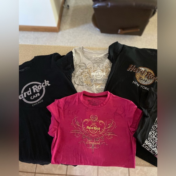 Hard Rock Cafe T-shirt bundle . 5 total T-shirt’s - Picture 1 of 8